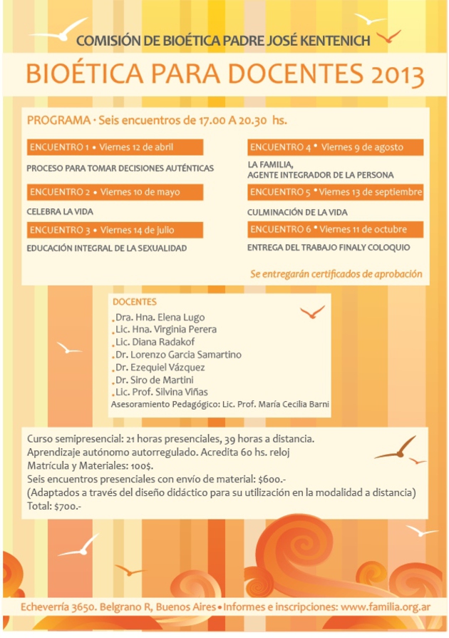 Curso de Bioética para Docentes